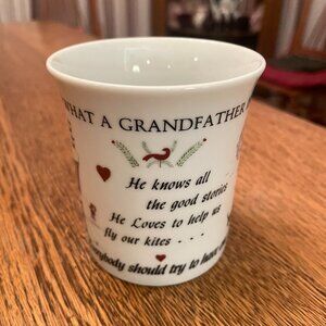 Vintage What a Grandfather Is Coffee Cup Mug by The Original Red Plate Company